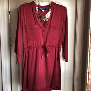 BEATIFUL FRANCESCAS MAROON DRESS | SMALL